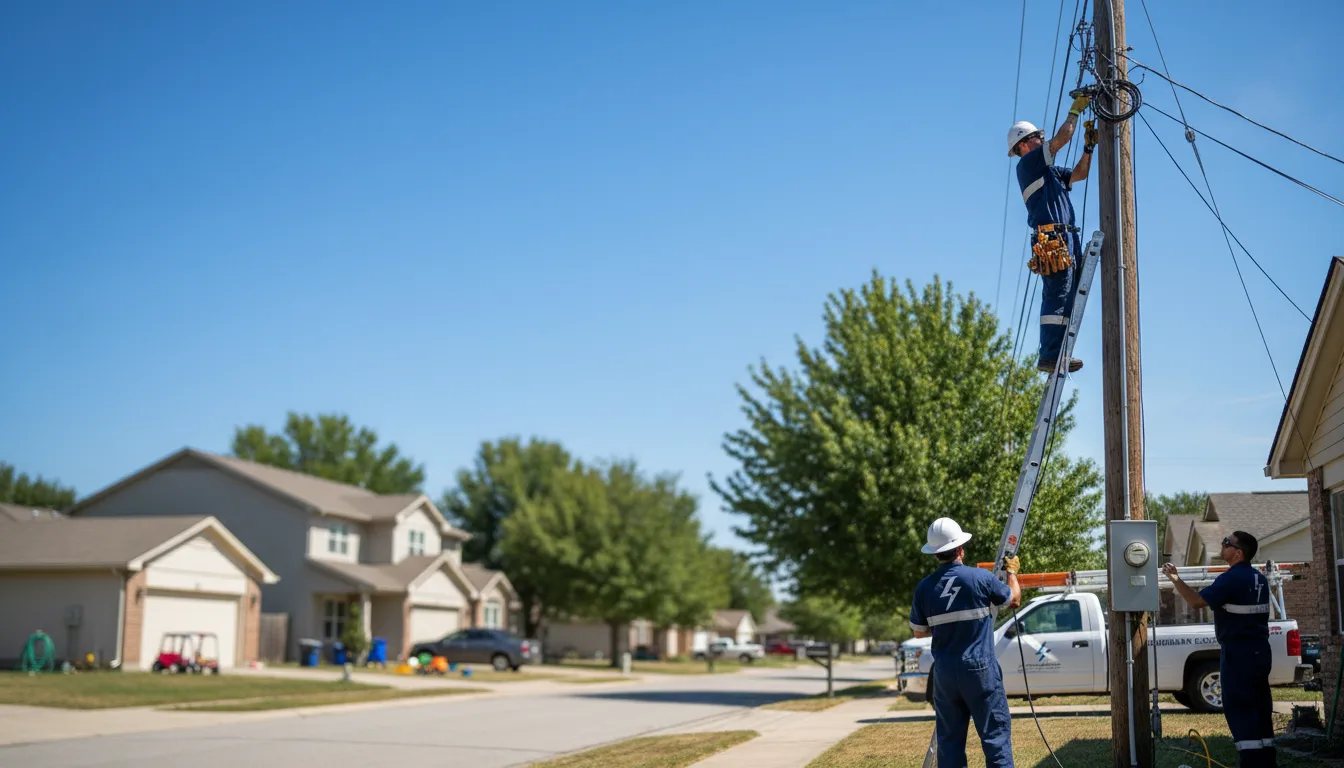 Residential electrician providing installation services in Commiskey, IN